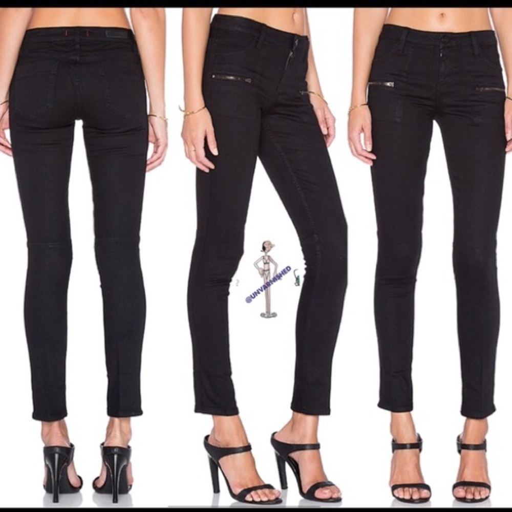 Sanctuary Ace black moto jean size 28